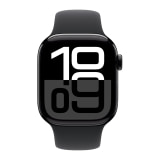 Apple Watch Series 10 (42mm, GPS, Aluminum, Jet Black) with Sport Band (S/M, Black)