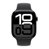 Apple Watch Series 10 (46mm, GPS, Aluminum, Jet Black) with Sport Band (M/L, Black)