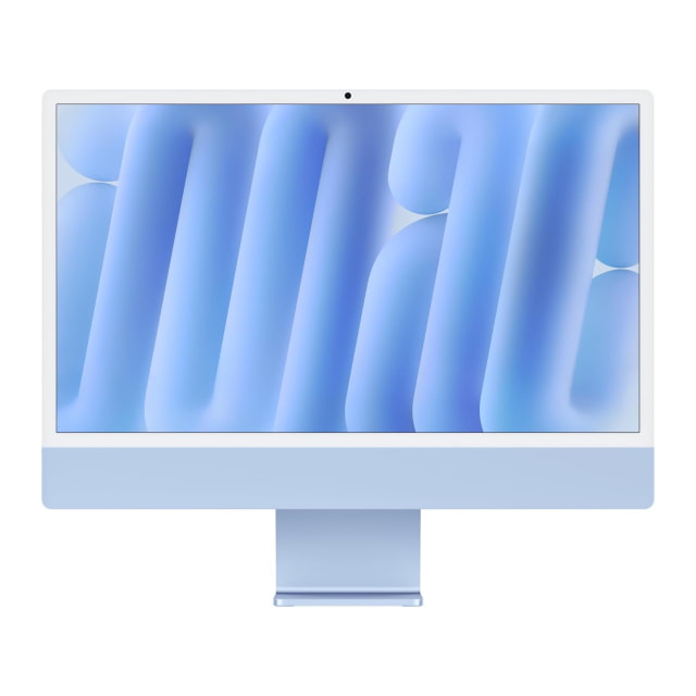 iMac (M4) (24-inch, 4-ports, 16GB RAM, 256GB SSD, Blue)