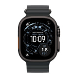 Apple Watch Ultra (3rd Generation) (49mm, Cellular, Titanium, Black) with Ocean Band (Black)