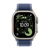 Apple Watch Ultra (3rd Generation) (49mm, Cellular, Titanium, Natural) with Trail Loop Band (M/L, Blue/Bright Blue)