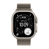 Apple Watch Ultra (3rd Generation) (49mm, Cellular, Titanium, Natural) with Milanese Loop Band (Small, Natural)