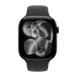 Apple Watch Series 11 (46mm, Cellular, Aluminum, Jet Black) with Sport Band (M/L, Black)