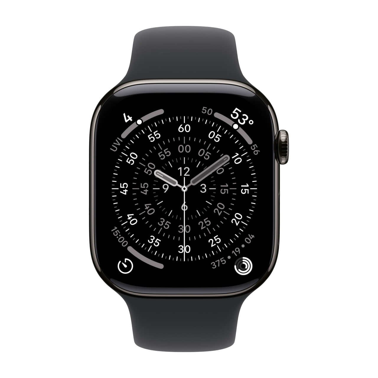 Apple Watch Series 11 (46mm, Cellular, Titanium, Slate) with Sport 