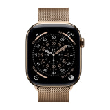 Apple Watch Series 11 (46mm, Cellular, Titanium, Gold) with Milanese Loop Band (M/L, Gold)