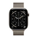Apple Watch Series 11 (46mm, Cellular, Titanium, Natural) with Milanese Loop Band (M/L, Natural)