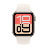 Apple Watch SE (3rd Generation) (40mm, GPS, Aluminum, Starlight) with Sport Band (S/M, Starlight)