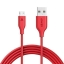 Anker Powerline Micro USB Cable - 6ft (Red) - $8.99