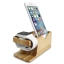 Spigen Bamboo Apple Watch and iPhone Charging Station