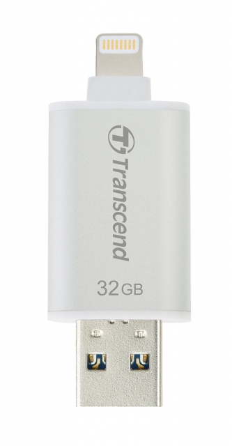 Transcend JetDrive Go 300 Lightning/USB Flash Drive - 32GB (Silver)