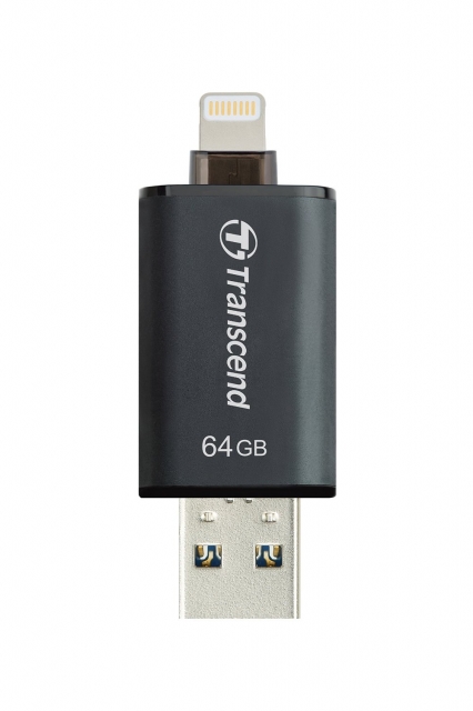 Transcend JetDrive Go 300 Lightning/USB Flash Drive - 64GB (Black)