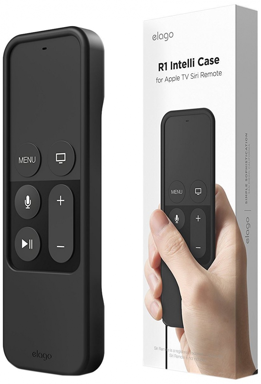 Mobilisere Luftfart Dyrke motion Elago R1 Intelli Case for Apple TV 4 Remote (Black) - iClarified