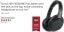 Sony WH1000XM3 Noise Cancelling Headphones (Black)