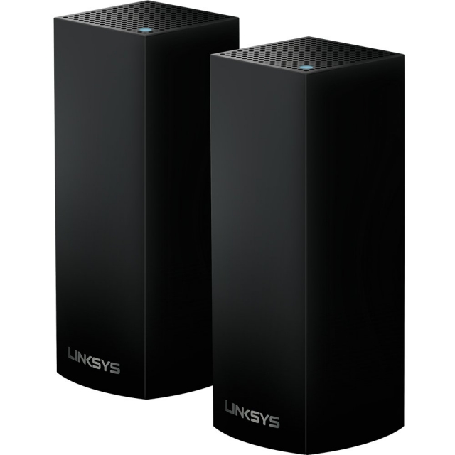 Linksys Velop Tri-Band Home Mesh WiFi System (Black) - 2 Pack