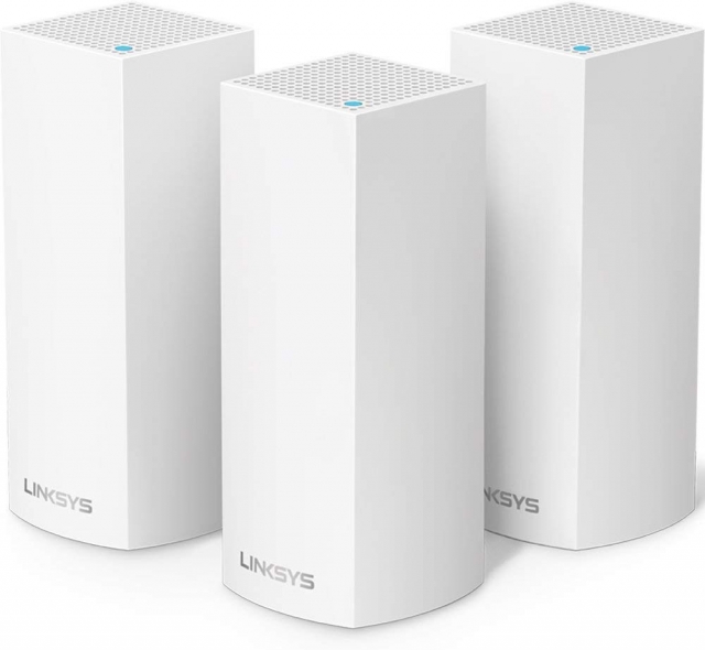 Linksys Velop Tri-Band Home Mesh WiFi System (White) - 3 Pack
