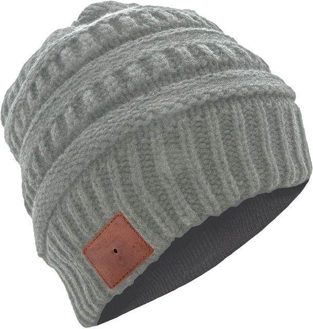 SoundBot SB210 Bluetooth Beanie (Cable/Light Gray)