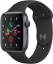 Apple Watch Series 5 (GPS, 44mm) - Space Gray Aluminum Case with Black Sport Band - $421.77