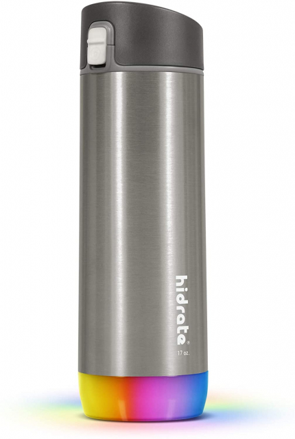 Hidrate Spark Steel Smart Water Bottle (21oz) (Brushed Stainless Steel)