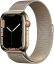 Apple Watch Series 7 (Cellular, 45mm, Gold Stainless Steel Case, Gold Milanese Loop) - $795.99