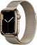 Apple Watch Series 7 (Cellular, 41mm, Gold Stainless Steel Case, Gold Milanese Loop) - $719.98