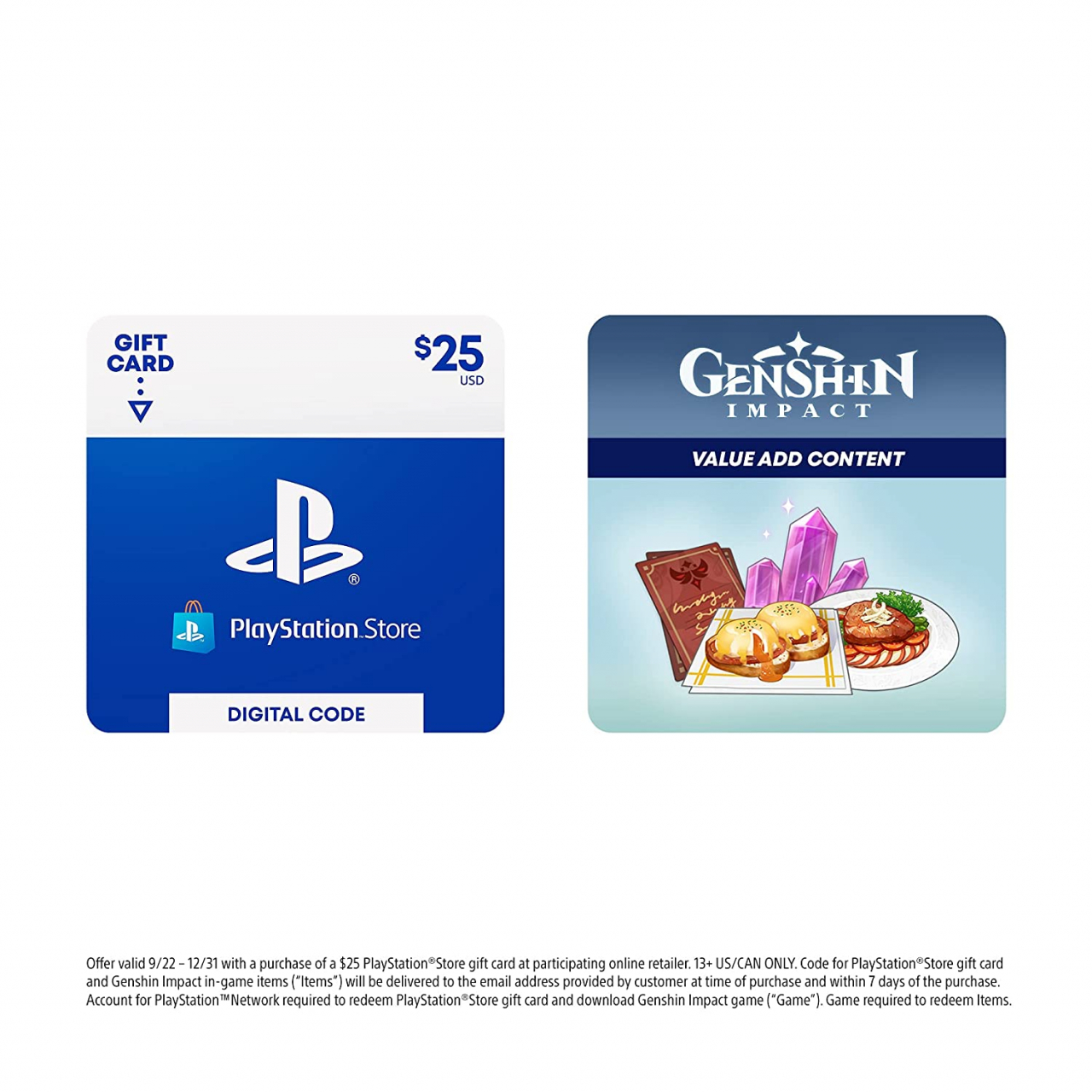 Playstation Store Gift Card - Digital Code & Genshin Impact Bonus ($25) -  Iclarified