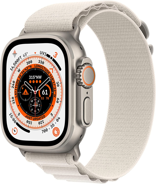 Apple Watch Ultra (Starlight Alpine Loop, Large)