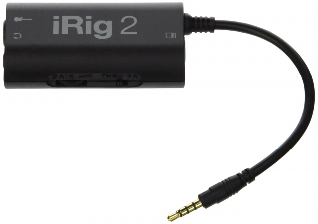 IK Multimedia iRig 2 Guitar Interface Adaptor for iPhone, iPod touch, iPad, Mac