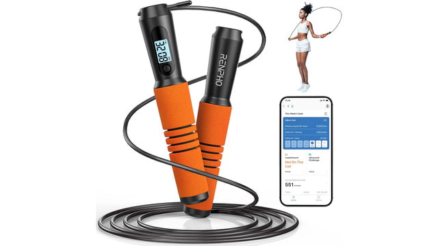 RENPHO Smart Jump Rope (Orange) - iClarified