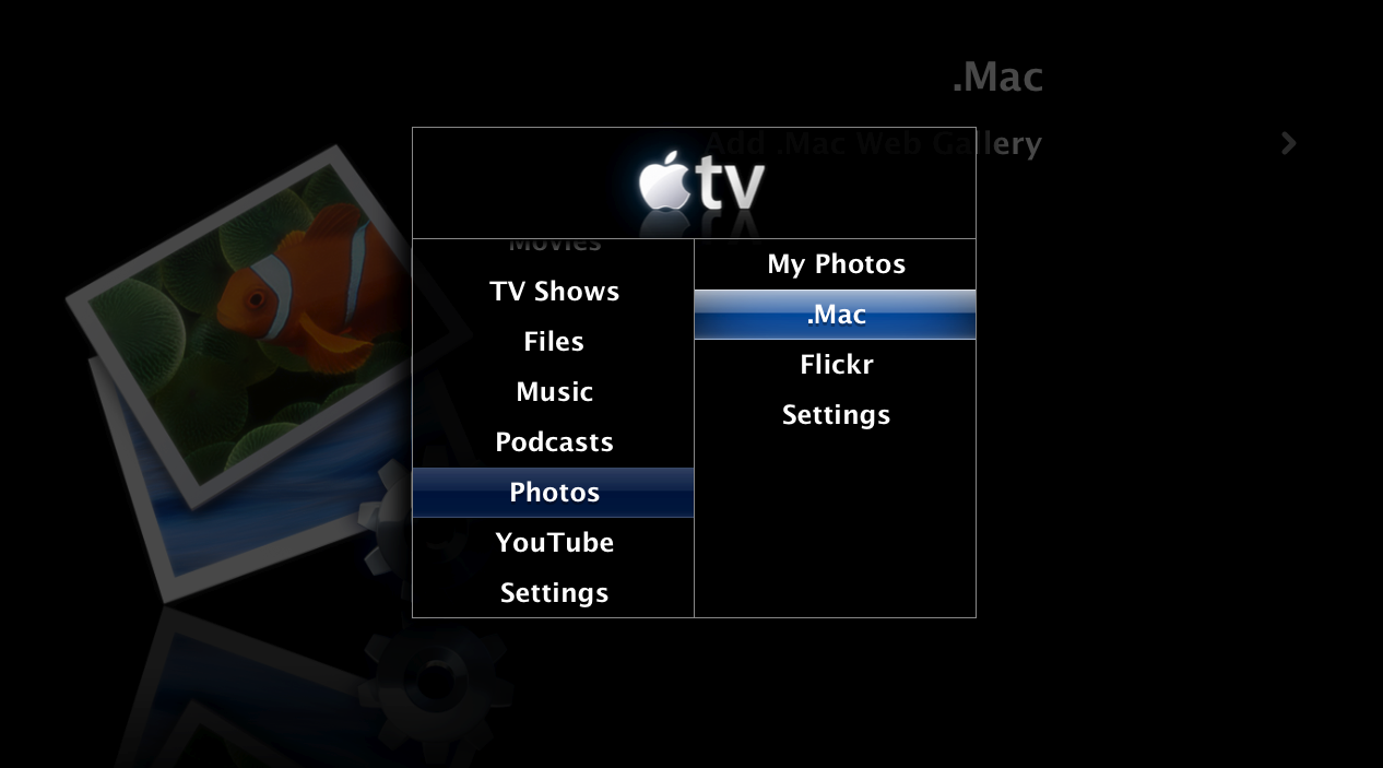 Set Your .Mac Web Gallery As Your AppleTV Screensaver