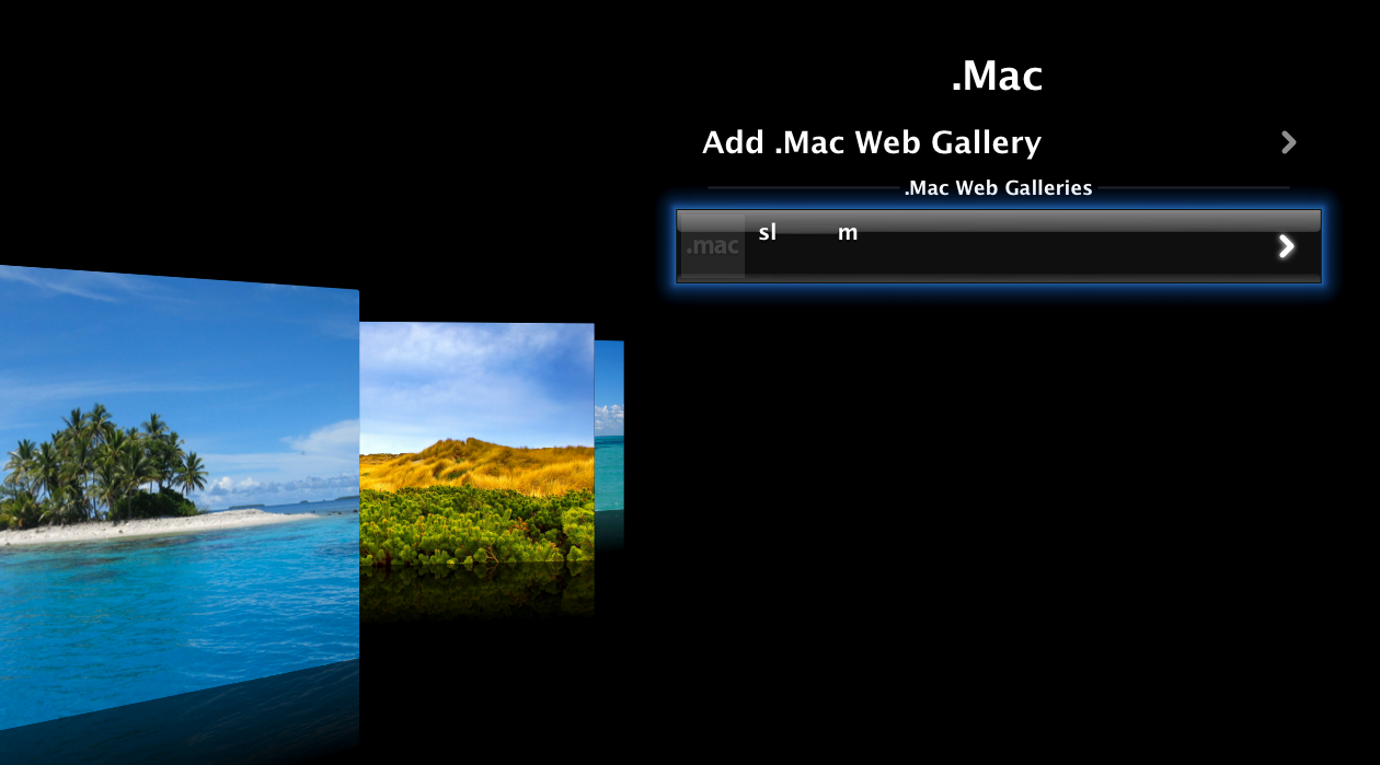 Set Your .Mac Web Gallery As Your AppleTV Screensaver