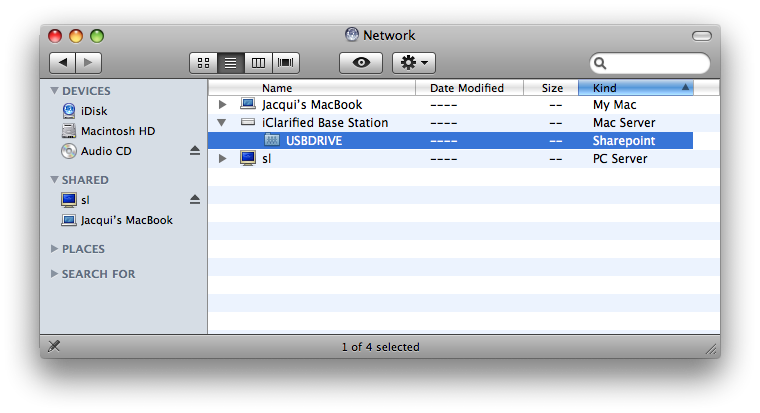 Share a USB Hard Disk Using Your AirPort Extreme