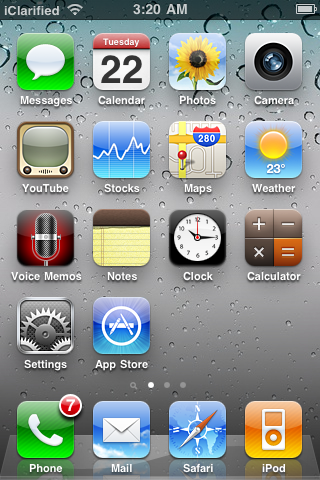 How to Set Your iPhone Homescreen and Lockscreen Wallpaper in OS 4.0