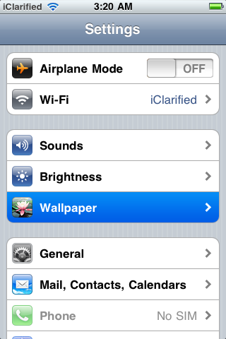 How to Set Your iPhone Homescreen and Lockscreen Wallpaper in OS 4.0