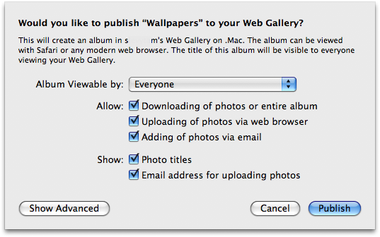 How to Publish a Web Gallery Using iPhoto