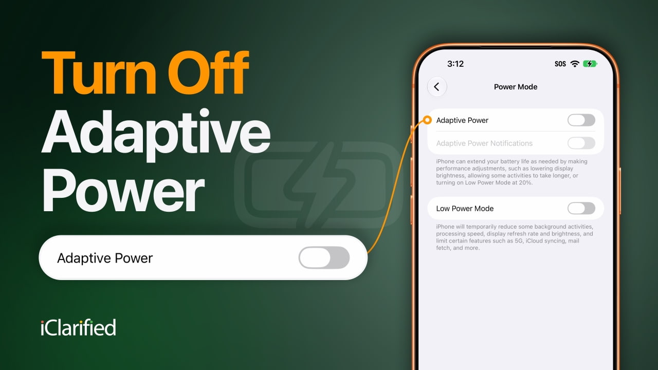 How To Turn Off Adaptive Power on iPhone [Video]