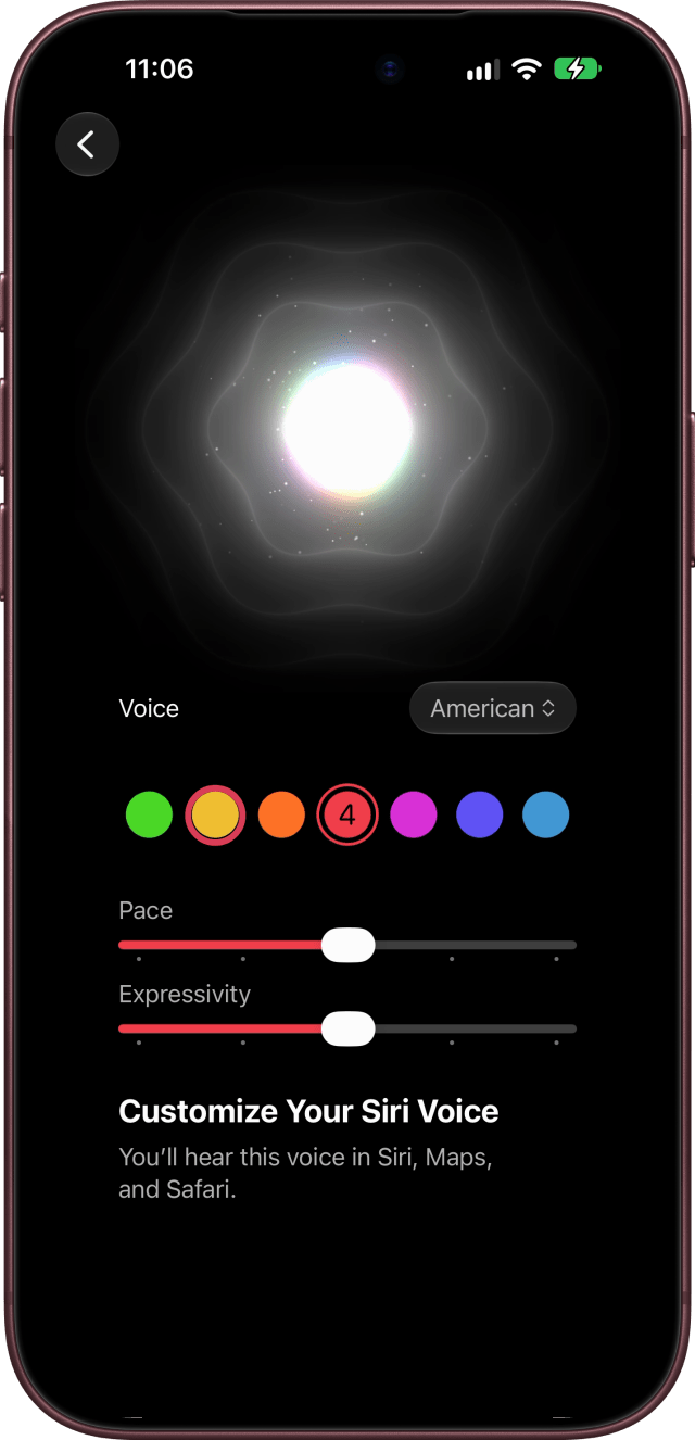 Voice 2, the yellow swatch, ringed