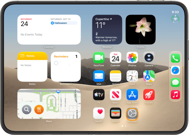 Tap Settings on the Home Screen