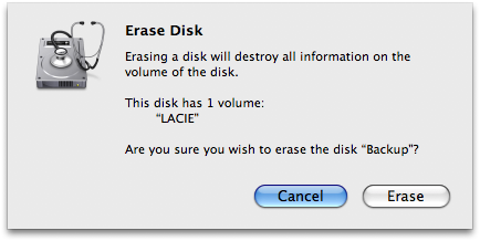 Format a Hard Drive Using Mac OS X Disk Utility