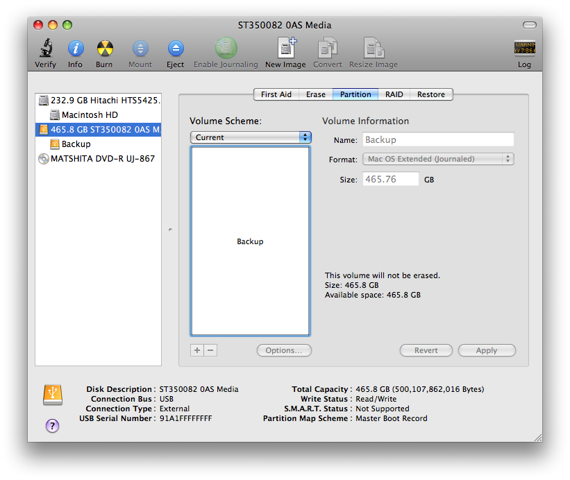 Partition a Hard Drive Using Mac OS X Disk Utility