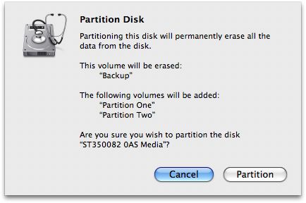 Partition a Hard Drive Using Mac OS X Disk Utility