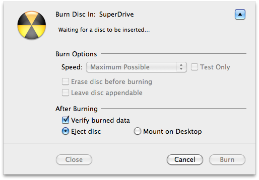 How to Burn an ISO Disc Image Using Mac OS X Snow Leopard