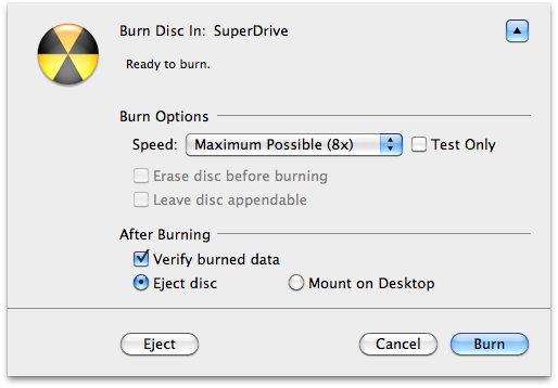 How to Burn an ISO Disc Image Using Mac OS X Snow Leopard