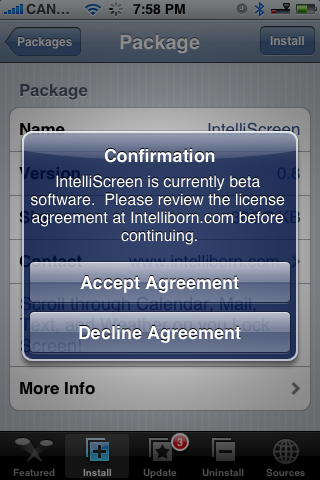 How to Install and Use IntelliScreen for iPhone