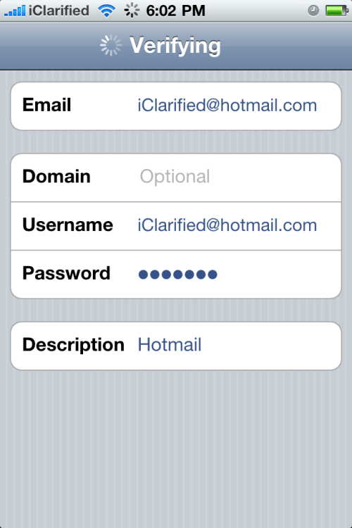 Εγκατάσταση του Push Hotmail στο iPhone