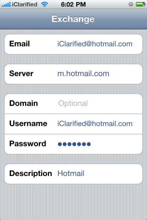 Εγκατάσταση του Push Hotmail στο iPhone