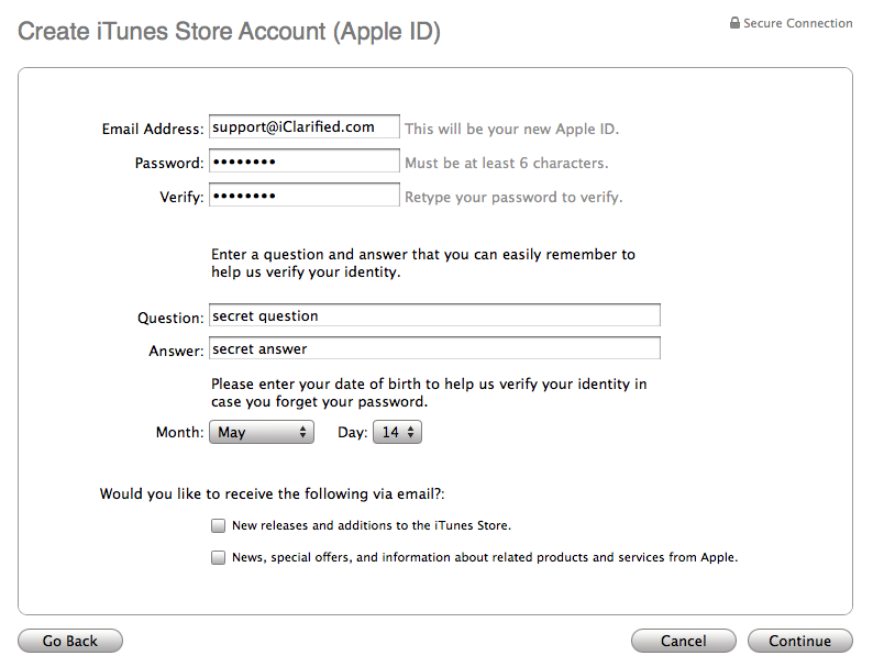 How to Create an iTunes Store Account