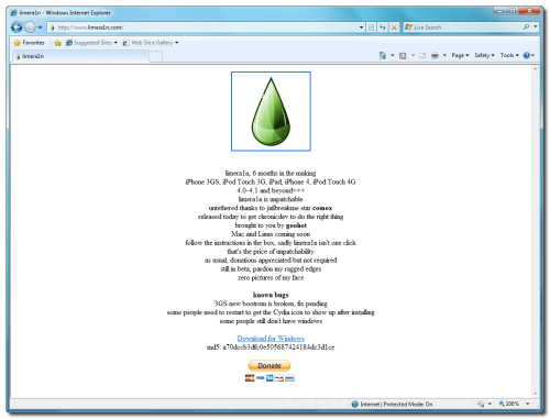 Jailbreake din iPhone 3GS, iPhone 4 med Limera1n (Windows)