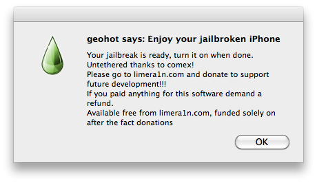 Como fazer o Jailbreak do seu iPhone 3GS, iPhone 4 Utilizando Limera1n (Mac)