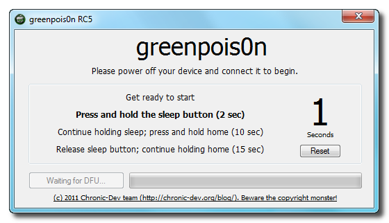 How to Jailbreak Your iPod Touch 3G, 4G Using Greenpois0n (Windows)