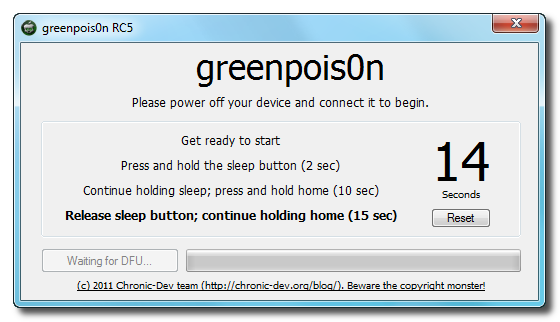 How to Jailbreak Your iPod Touch 3G, 4G Using Greenpois0n (Windows)